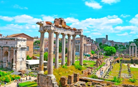 Italy Fridge magnet with view of Forum Romanum Rome 